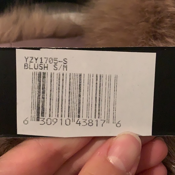 Quilted Fox Fur Vest - Blush - Picture 5 of 10